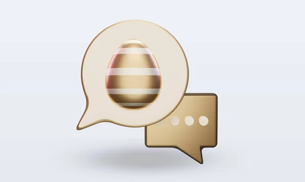 Chat Easter 아이콘 렌더링 — 스톡 사진