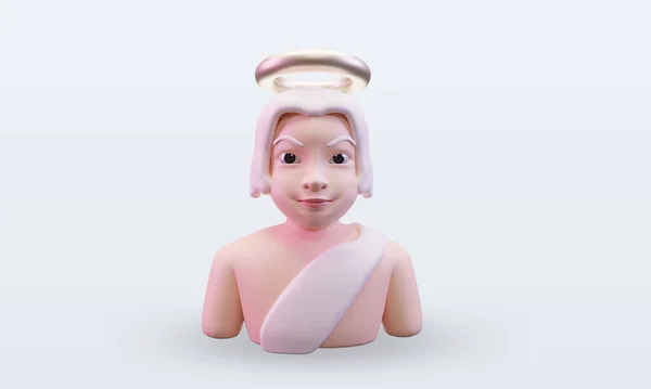 Angel Easter Icon Rendering Front View — Stock Photo, Image