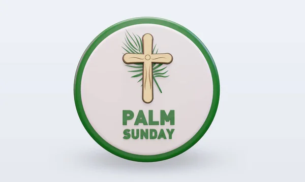 Palm Synday Paskalya Simgesi Görünümü Oluşturur — Stok fotoğraf