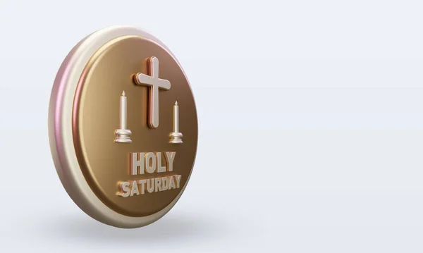 Holy Saturday Easter Icon Rendering Left View — 스톡 사진