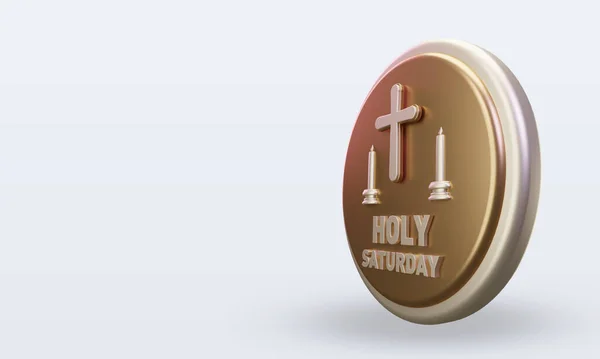 Holy Saturday Easter 아이콘 렌더링 오른쪽 — 스톡 사진