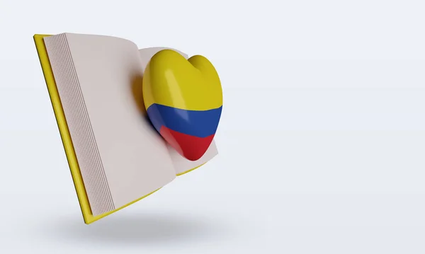 Colombia Flag Rendering Left View — 스톡 사진