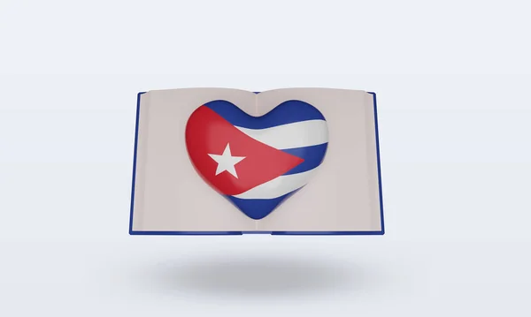 Cuba Flag Rendering Front View — 스톡 사진