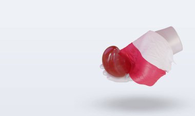 3D Dünya Kan Bağışı Günü Polonya bayrağı sağa bakıyor