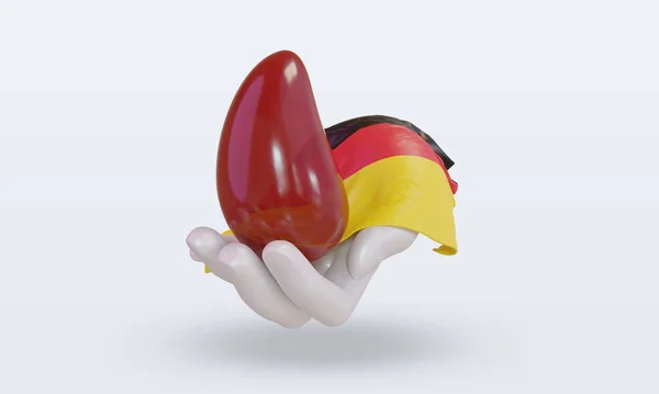 World Blood Donor Day Germany Flag Rendering Front View — Stock Photo, Image