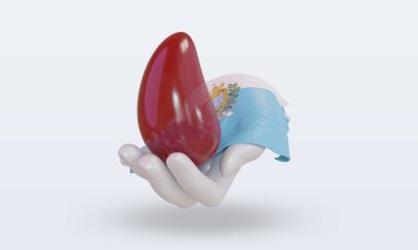 3D Dünya Kan Bağışı Günü San Marino bayrağını dalgalandırıyor