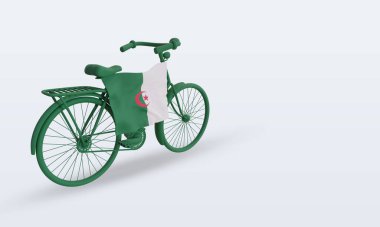 Cezayir bayrağı soldan görüntüleniyor