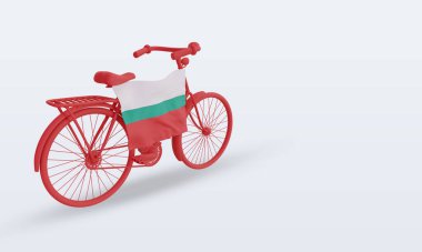 3d bayrak soldan görünen Bulgaristan bayrağı