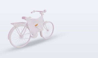 3d bayrak sol görüşü gösteren Kıbrıs bayrağı