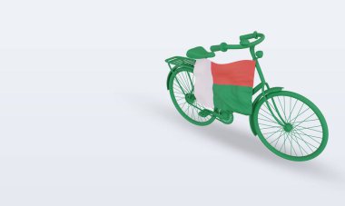 Madagaskar bayrağı, 3D bayrak sağa bakıyor