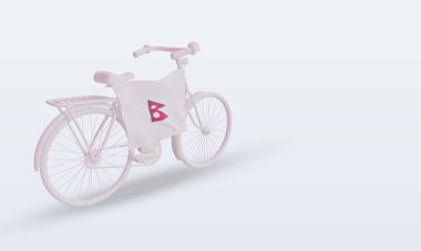 3D by-cycle günü Nepal bayrağı soldan görüntüleniyor