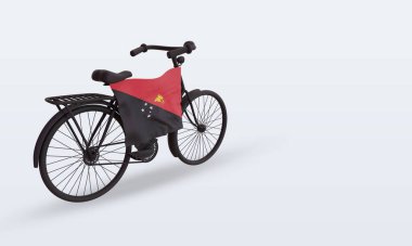 3d bayrak günü Papua Yeni Gine bayrağı sol görüşü yansıtıyor