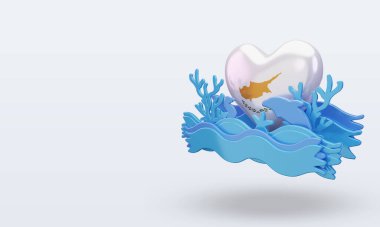 3d okyanus günü Kıbrıs Rum Kesimi bayrağını seviyor