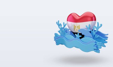 3d Okyanus Günü Mısır bayrağını sever