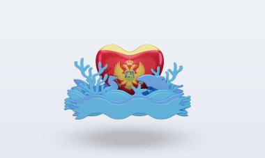 3d okyanus günü Karadağ bayrağını ön planda tutmayı seviyor