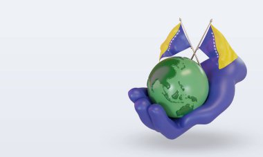 3d. Dünya Çevre Günü Bosna-Hersek bayrağı sağa bakıyor