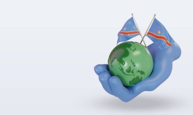 3d Dünya Çevre Günü Demokratik Kongo bayrağı sağa bakıyor