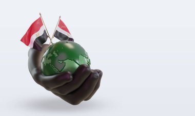 3d. Dünya Çevre Günü Mısır bayrağı sol görüşü yansıtıyor