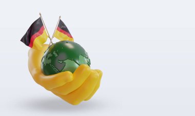 3d. Dünya Çevre Günü Almanya bayrağı sol görüşü yansıtıyor