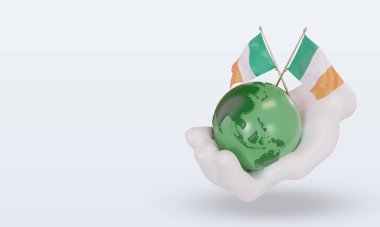 3d. Dünya Çevre Günü İrlanda bayrağı sağa bakıyor