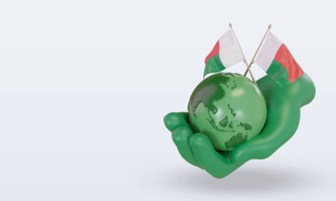 3d. Dünya Çevre Günü Madagaskar bayrağı sağa bakıyor