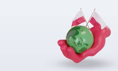 3d. Dünya Çevre Günü Polonya bayrağı sağa bakıyor