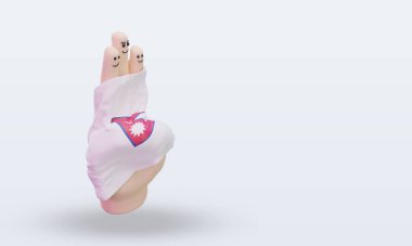 Dostluk günü parmağı Nepal bayrağı sol görüşü yansıtıyor