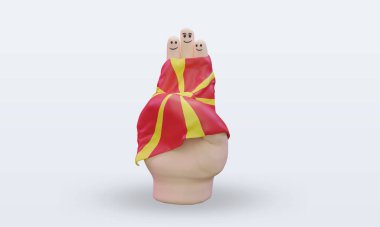 3D dostluk günü Kuzey Makedonya bayrağını dalgalandırdı