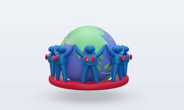 3d Dünya Nüfusu Gündüz Moğolistan bayrakları cephe görüşü oluşturuyor