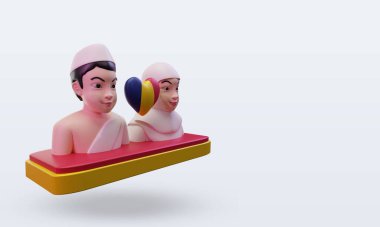 3D Hacı Çad bayrağını seviyor.