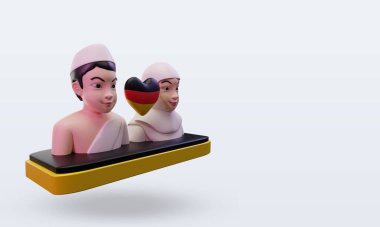 3d hacı sol görüşlü Almanya bayrağını seviyor