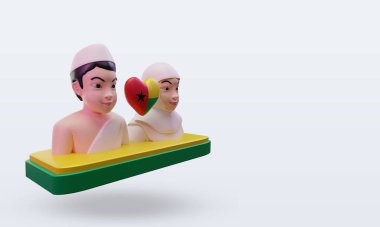 3d hac Gine bayrağını seviyor, sol görüşü yansıtıyor