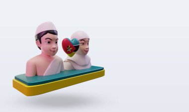 3d hac, sol görüşlü Mozambik bayrağını seviyor