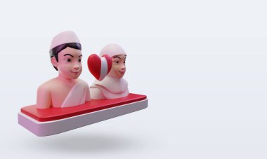 3d hac Peru bayrağını sol görüşe çevirerek seviyor