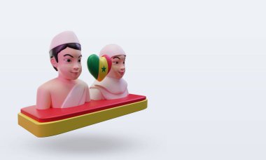 3d hac, Senegal bayrağını sol görüşe çevirerek sev