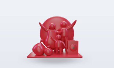 3D Dünya Mülteci Günü Fas bayrağını ön plana çıkarıyor