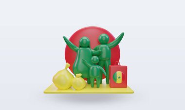 3D Dünya Mülteci Günü Senegal bayrağını ön plana çıkarıyor