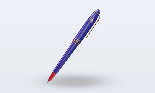 Ballpoint Belize Flag Reporting Front View — стоковое фото