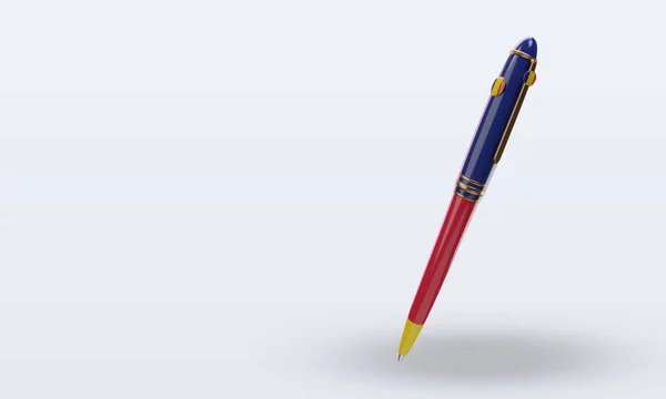 Ballpoint Chad Flag Rendering Right View — Stockfoto