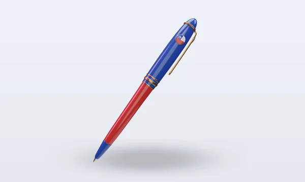 Ballpoint Chile Flag Rendering Front View — стокове фото
