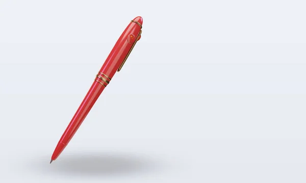 Ballpoint China Flag Rendering Left View — Stockfoto