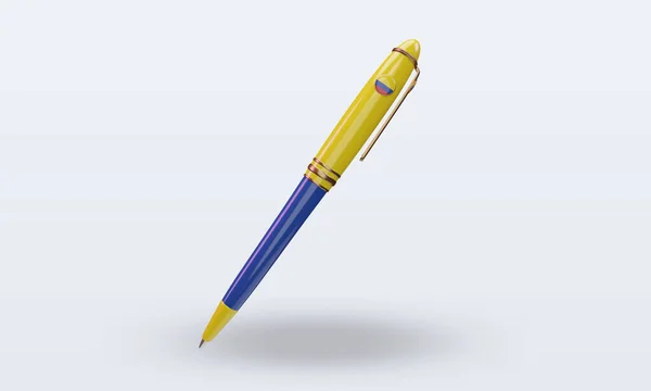 Ballpoint Columbia Flag Rendering Front View — стокове фото