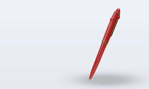 Ballpoint China Flag Rendering Right View — Stock Photo, Image