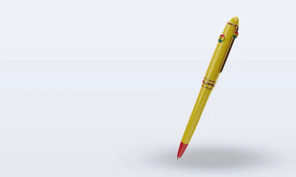 Ballpoint Ghana Flag Rendering Right View — 스톡 사진
