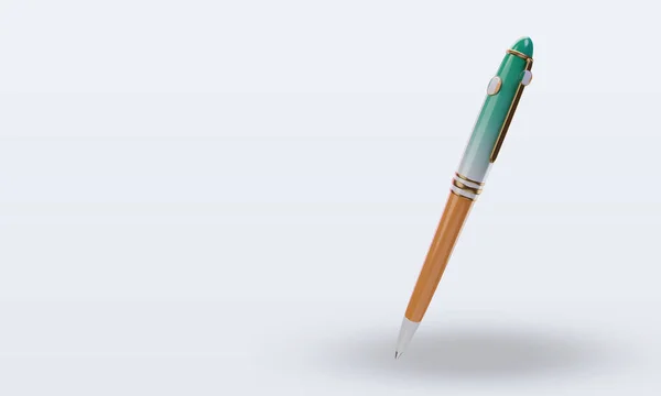 Ballpoint Ireland Flag Rendering Right View — 스톡 사진