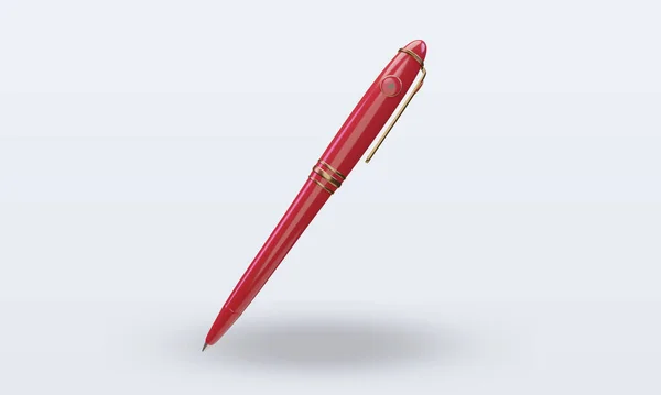 Ballpoint Morocco Flag Rendering Front View — стокове фото