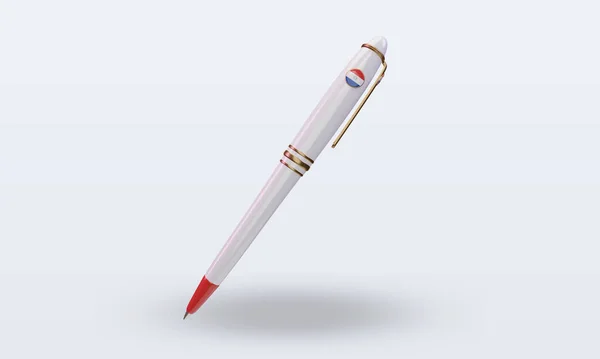 Ballpoint Paraguay Flag Rendering Front View — стокове фото