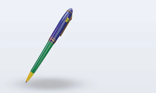 Kugelschreiber Vincent Und Die Grenadinen Flagge — Stockfoto