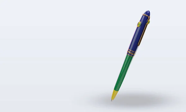 Ballpoint Vincent Grenadines Flag Rending Right View — стокове фото