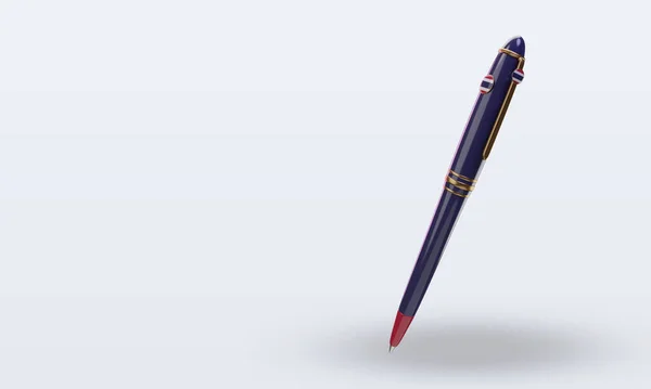 Ballpoint Tajlandia Flaga Renderowania Prawy Widok — Zdjęcie stockowe